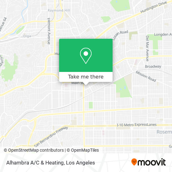 Alhambra A/C & Heating map