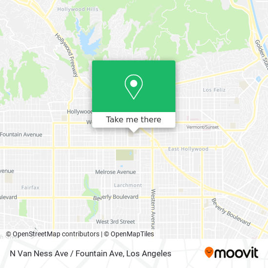 N Van Ness Ave / Fountain Ave map