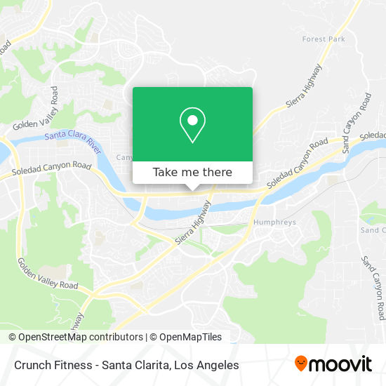 Crunch Fitness - Santa Clarita map