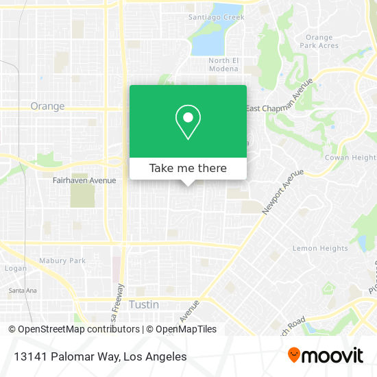 13141 Palomar Way map