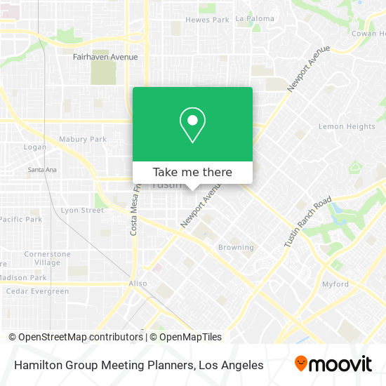 Mapa de Hamilton Group Meeting Planners