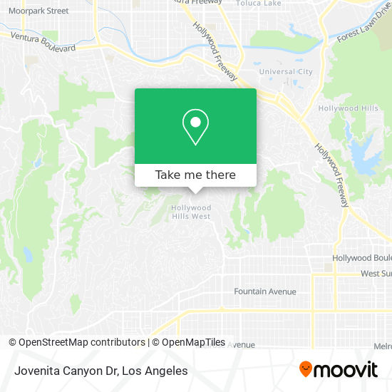 Jovenita Canyon Dr map