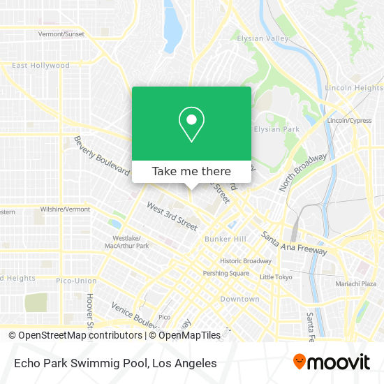 Echo Park Swimmig Pool map