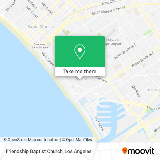 Friendship Baptist Church map