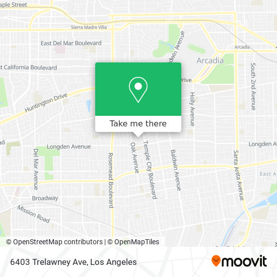 Mapa de 6403 Trelawney Ave