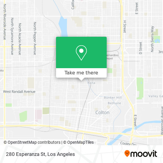 Mapa de 280 Esperanza St