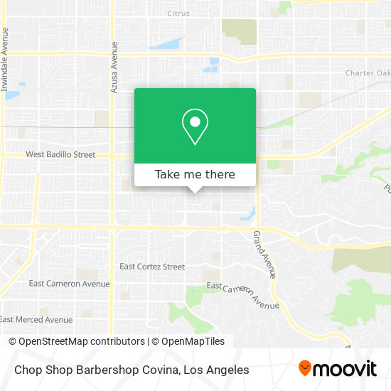 Mapa de Chop Shop Barbershop Covina