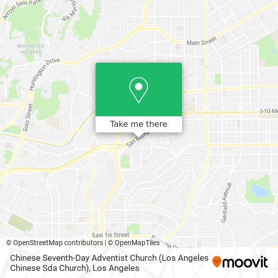 Chinese Seventh-Day Adventist Church (Los Angeles Chinese Sda Church) map