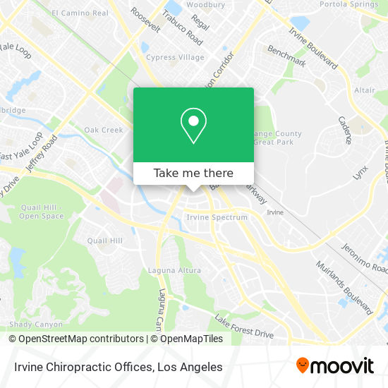 Mapa de Irvine Chiropractic Offices