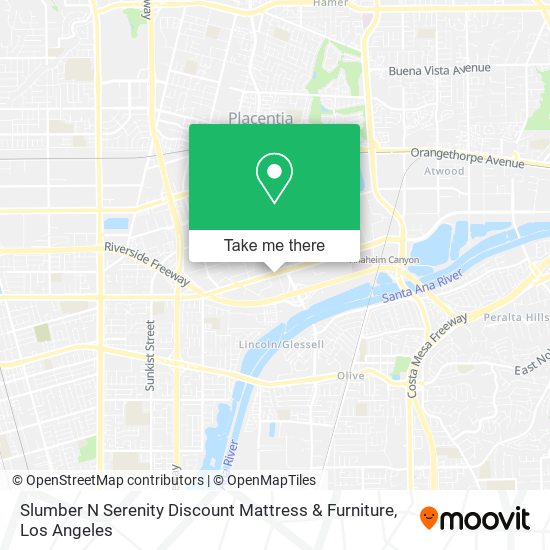 Slumber N Serenity Discount Mattress & Furniture map