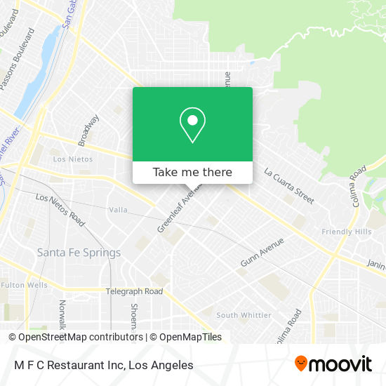 Mapa de M F C Restaurant Inc