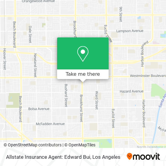 Mapa de Allstate Insurance Agent: Edward Bui