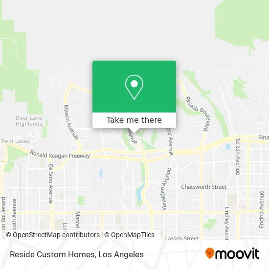 Reside Custom Homes map