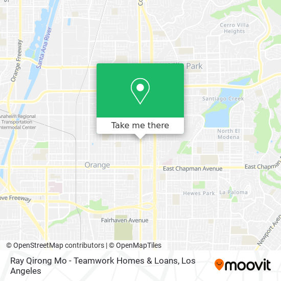 Ray Qirong Mo - Teamwork Homes & Loans map