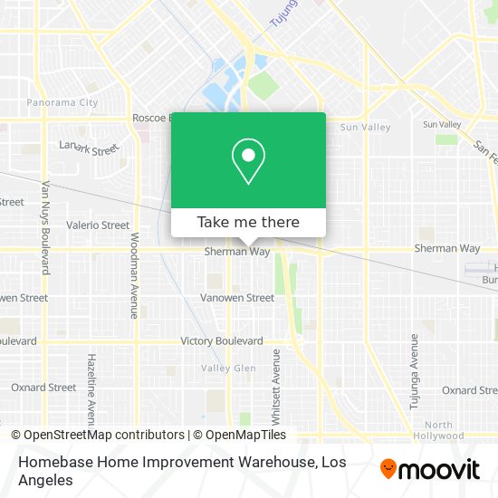 Mapa de Homebase Home Improvement Warehouse