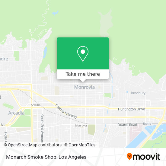 Monarch Smoke Shop map