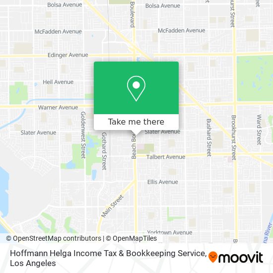 Mapa de Hoffmann Helga Income Tax & Bookkeeping Service