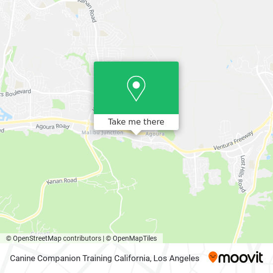 Canine Companion Training California map