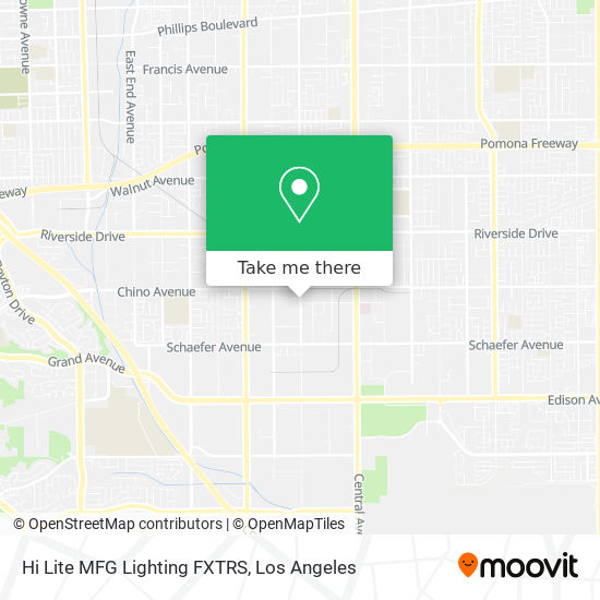 Mapa de Hi Lite MFG Lighting FXTRS