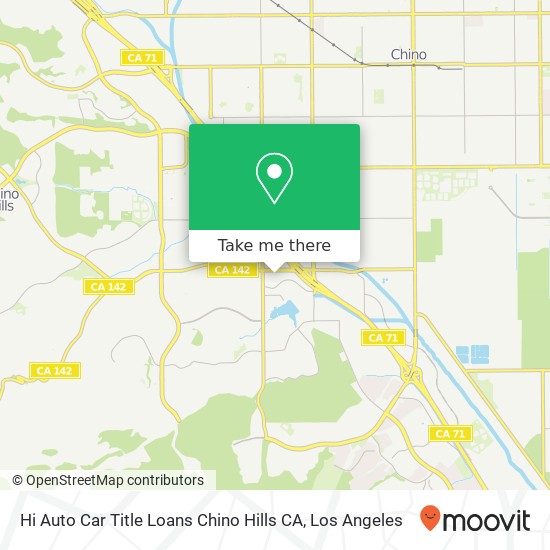 Hi Auto Car Title Loans Chino Hills CA map