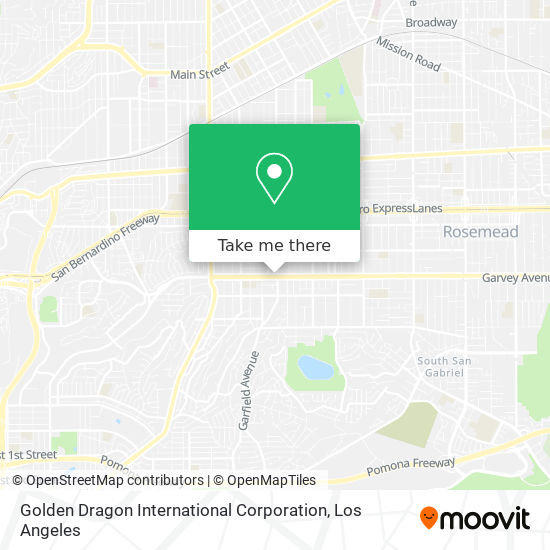 Mapa de Golden Dragon International Corporation