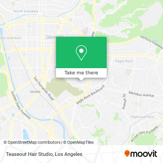 Mapa de Teaseout Hair Studio