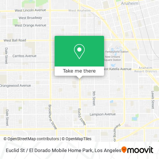 Mapa de Euclid St / El Dorado Mobile Home Park