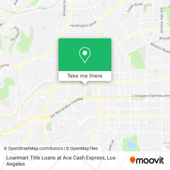 Mapa de Loanmart Title Loans at Ace Cash Express