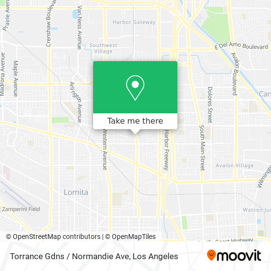 Torrance Gdns / Normandie Ave map