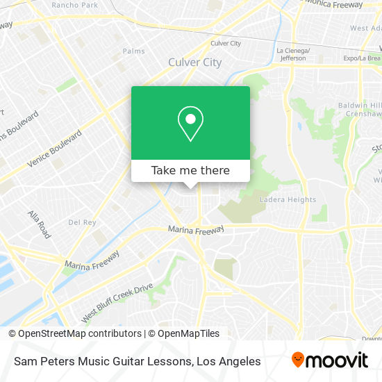 Sam Peters Music Guitar Lessons map