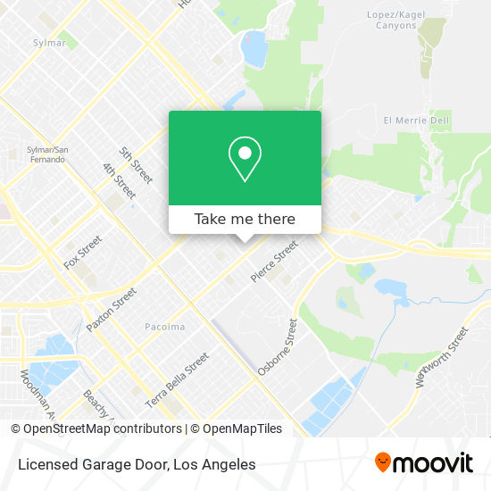 Licensed Garage Door map