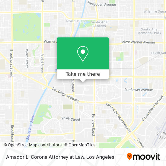 Amador L. Corona Attorney at Law map