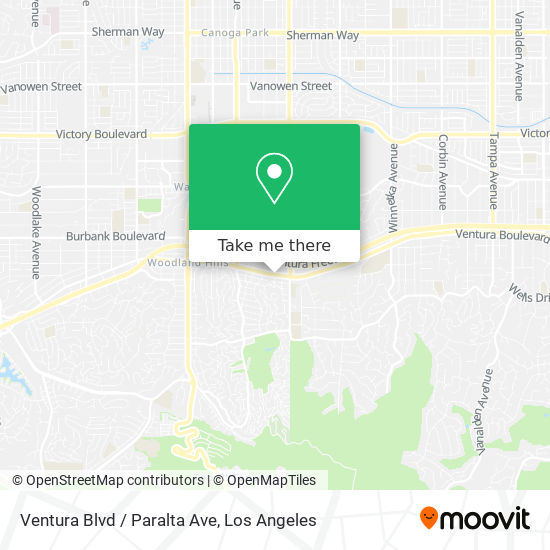 Ventura Blvd / Paralta Ave map