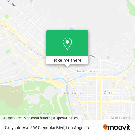 Graynold Ave / W Glenoaks Blvd map