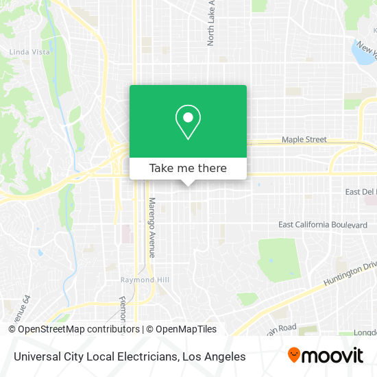 Universal City Local Electricians map