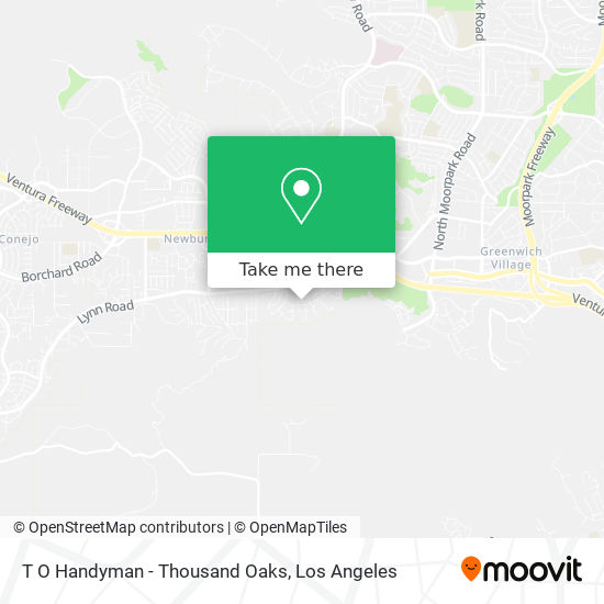 T O Handyman - Thousand Oaks map