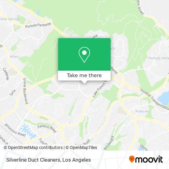 Silverline Duct Cleaners map