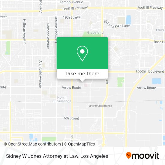 Sidney W Jones Attorney at Law map