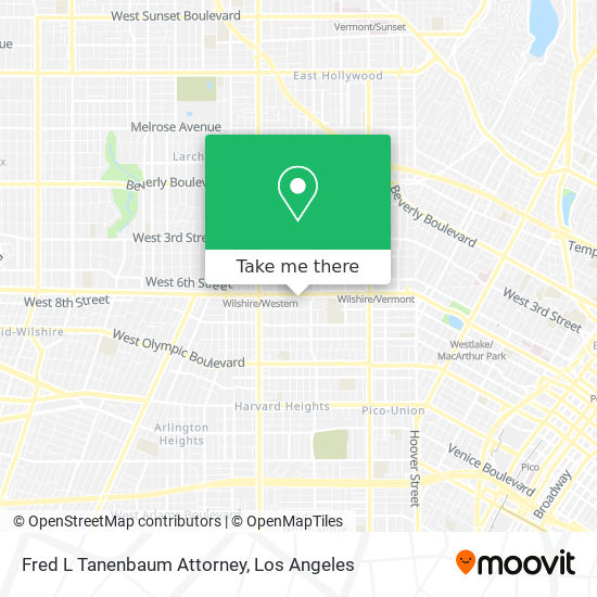 Mapa de Fred L Tanenbaum Attorney