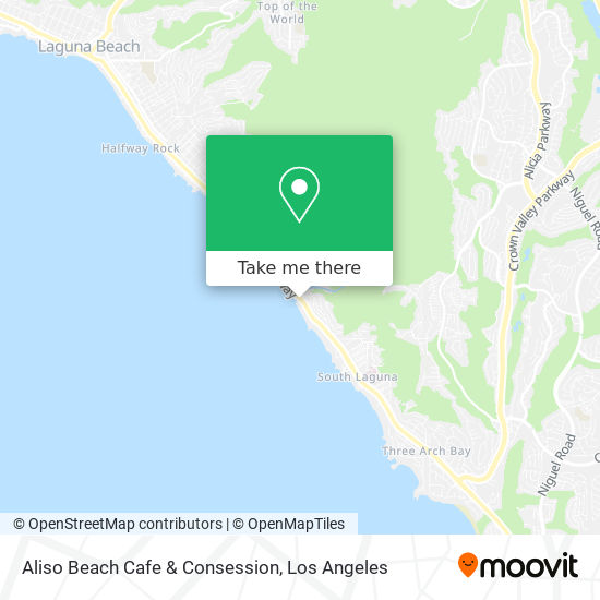 Mapa de Aliso Beach Cafe & Consession