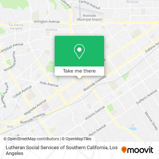 Lutheran Social Services of Southern California map