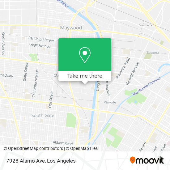 7928 Alamo Ave map