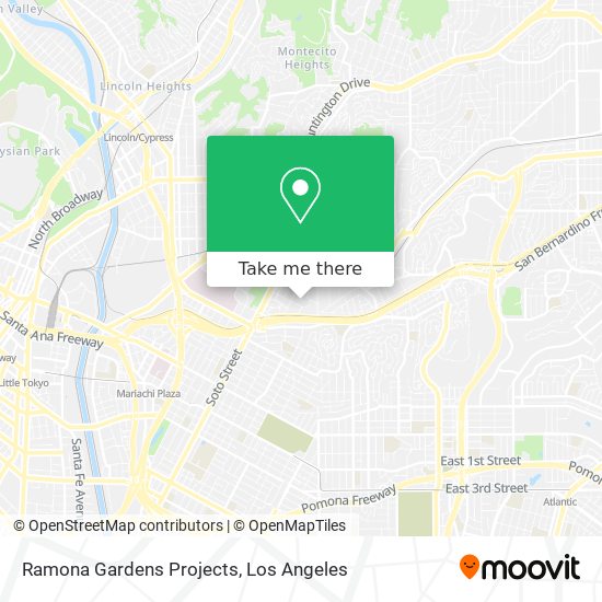Ramona Gardens Projects map