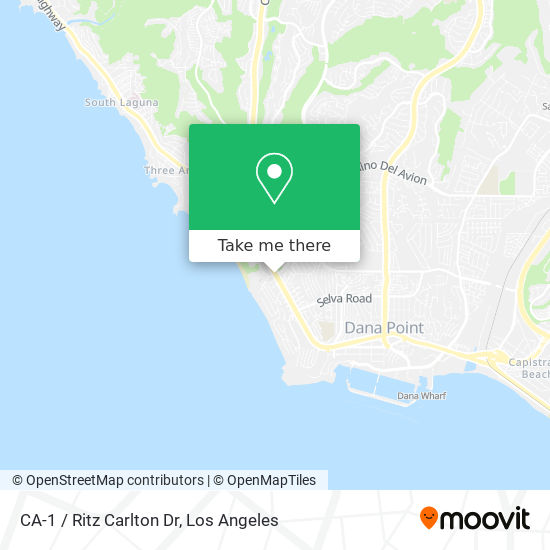 CA-1 / Ritz Carlton Dr map