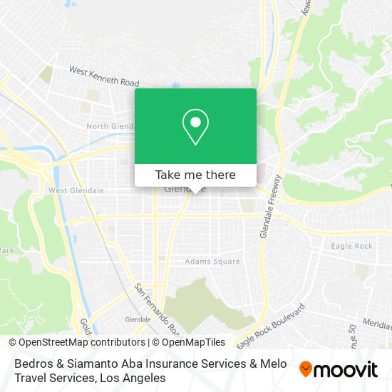 Bedros & Siamanto Aba Insurance Services & Melo Travel Services map