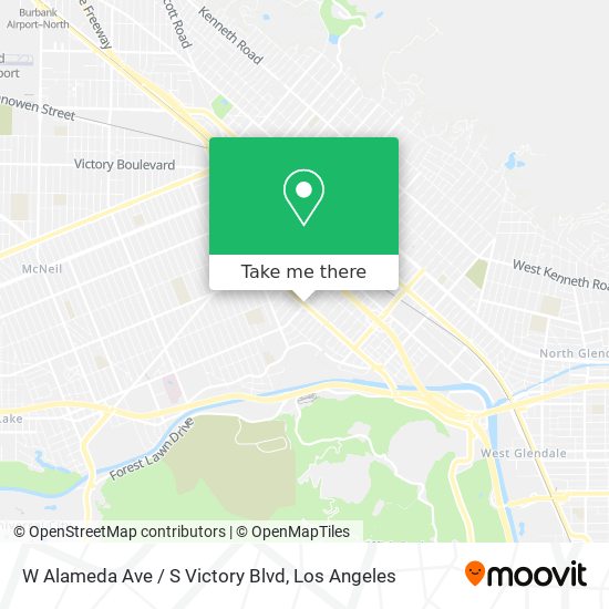 Mapa de W Alameda Ave / S Victory Blvd