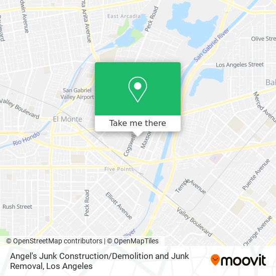 Angel's Junk Construction / Demolition and Junk Removal map