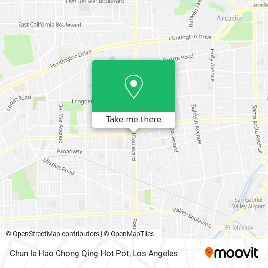 Chun la Hao Chong Qing Hot Pot map