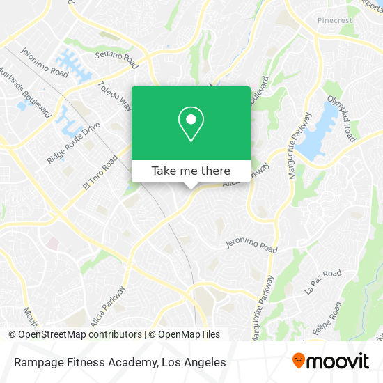Rampage Fitness Academy map