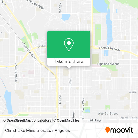 Christ Like Minsitries map